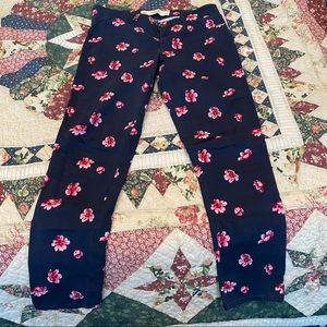 Abercrombie & Fitch flower pattern jeans